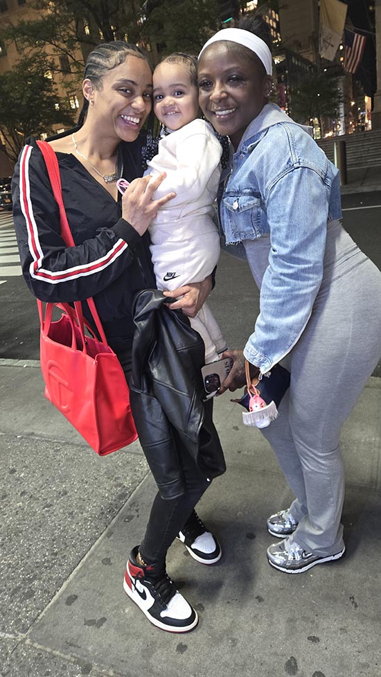 Alyssa Marrero, Tamia Smith & Daughter