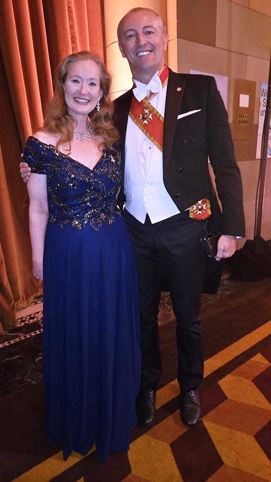 The Prince and Valerie.  Photo by: rose billings black tie international magazine