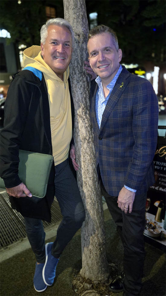 Richard Hillman and Jim Kierstead.  Photo by Rose Billings Black Tie International Magazine