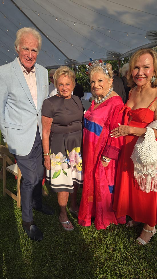 Honorees Edward R Donovan and Cheryl L Carter and Vicki Schneps with Joan Hope McNaughton