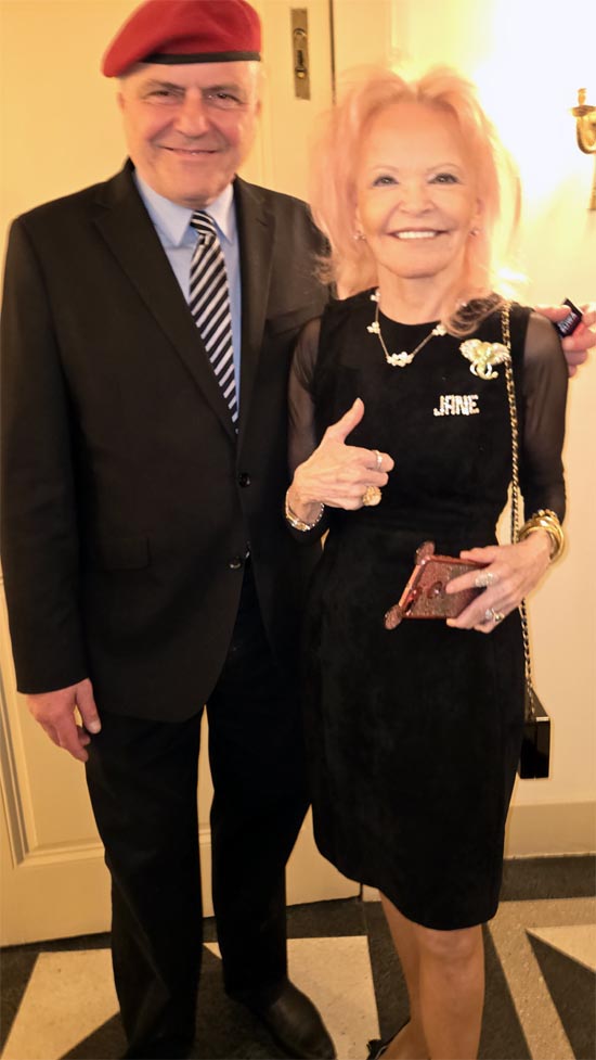 curtis sliwa and jane pontarelli. Photos By:  Rose Billings/Blacktiemagazine.com