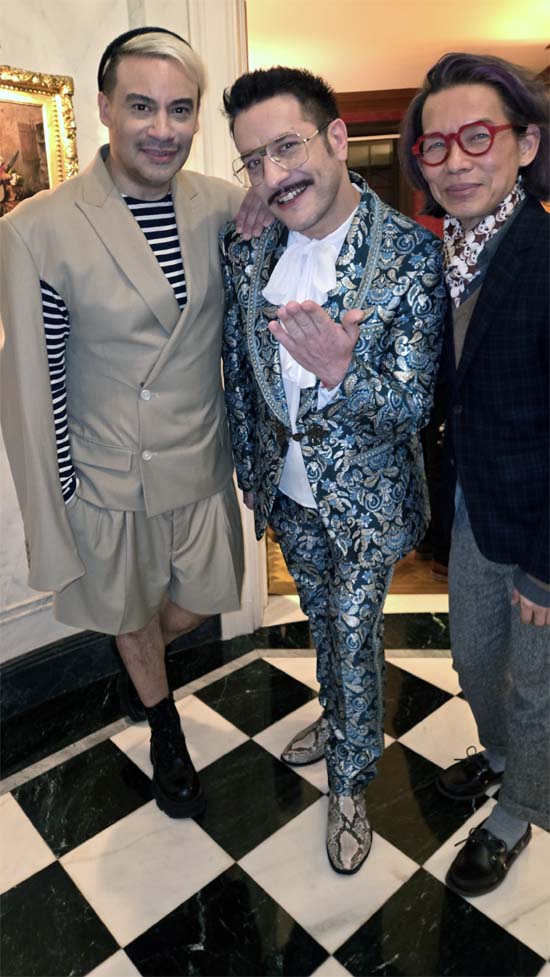 Victor de Souza Dustin Lujan and Piet Sinthuchai. Photo by: Rose Billings Black Tie International Magazine