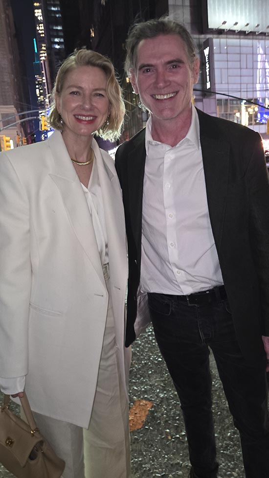 Naomi Watts and.her husband Billy Crudup. photo by: rose billings black tie international magazine