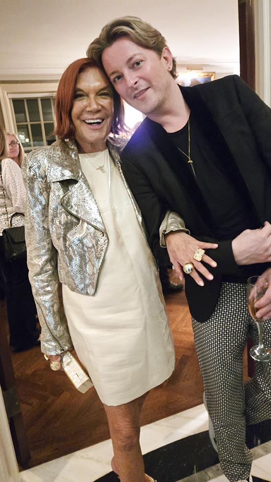 Carmen D'Alessio and Maxim.   photo by: Rose Billings Black Tie International Magazine