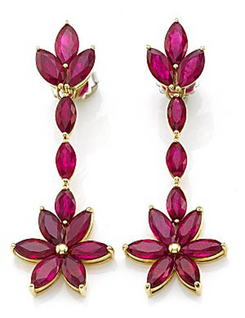 www.BlackTieMagazineJewellery.com / Joyce Brooks / ruby earrings