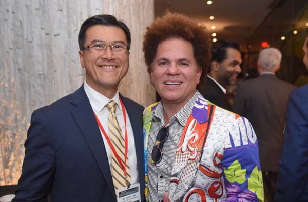 Jason Ma and international artist Romero Britto,