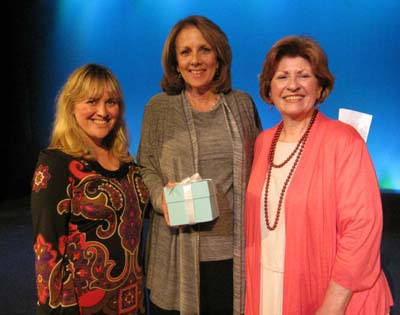 Arts Education Program Manager Julienne Penza, Arts Education Advocate Award recipient Carol Brown and Director of Arts Education Joanna Ferraro-Levy