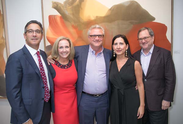 Ralph Mosca, Lori Mosca, Michael Borghi, Barbara Borghi and Hollis Taggert.  Photo by:  lenny Stucker