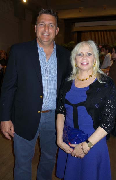 Southampton Mayor Mark Eple and Liz Derringer.  Photo by:  Katlean De Monchy