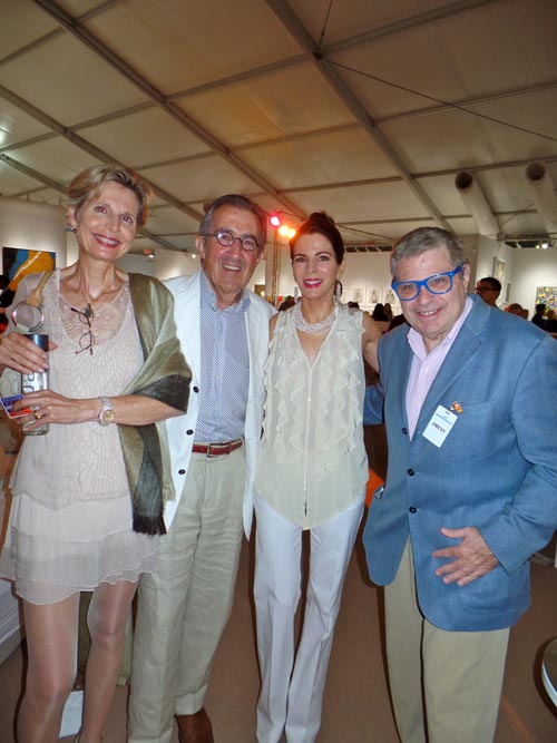 Joan and Jon Gruen, Jill Sand, David Post.  Photo by:  Katlean de Monchy