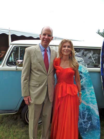 President and CEO of Southampton Hospital, Robert Chaloner and Benefit Chair, Laura Lofaro Freeman.  Photo by:  Katlean de Monchy