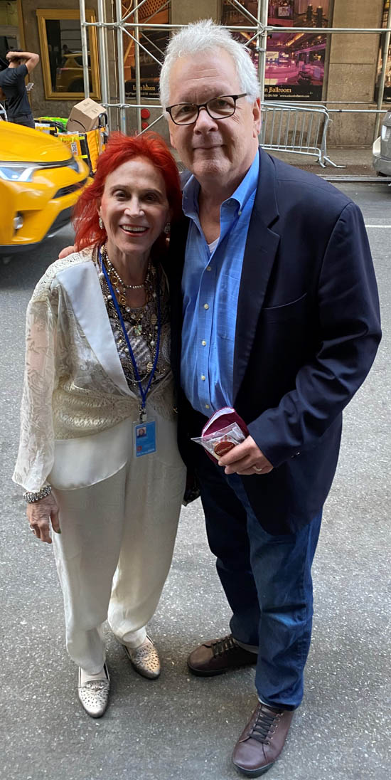 r. Judy with Harmonys Bruce Sussman who wrote the book and lyrics