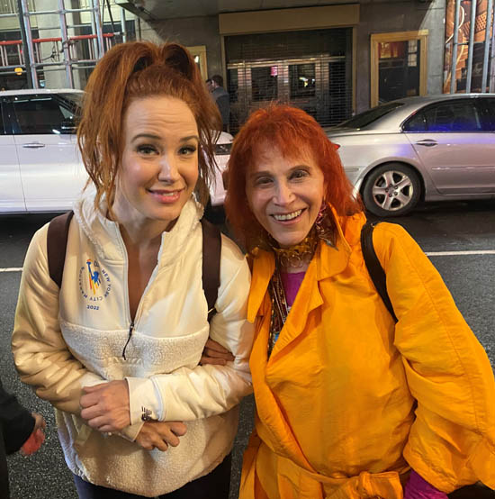 Dr Judy with Sierra Boggess (Mary)