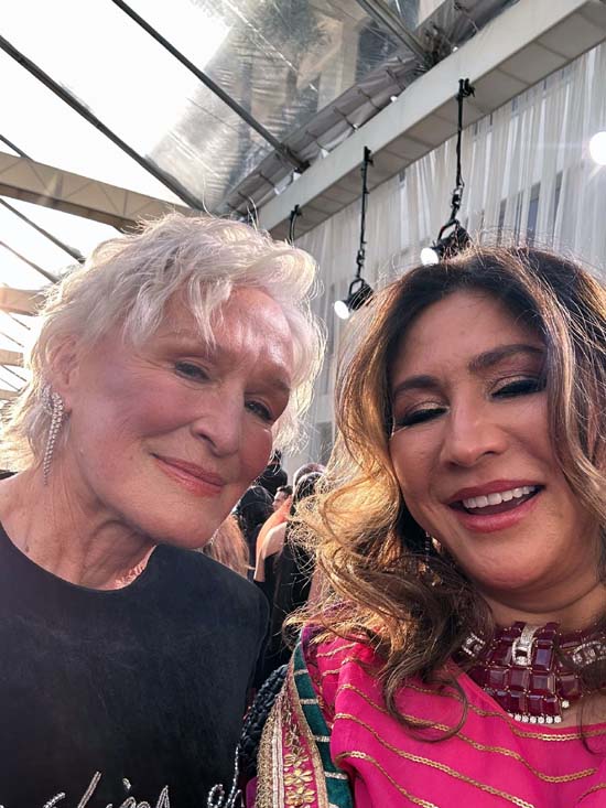 Meera Gandhi  and Glenn Close