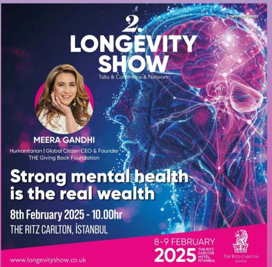 meera gandhi Global Menta Wellness and Longevity Conference