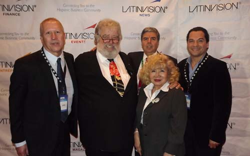 Nick Alessi, Creator of the Ar-1, Chuck Blazer, Executive Committee Member, FIFA, Carlos Vassallo, CEO, LatinVision Media, Bill-Lee Lanndis, Director of Film & Talent, T2 Entertainment, Gloria Cressler, 