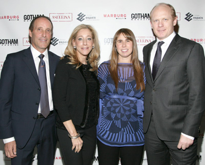 Warburg Realty's Richard Steinberg, Renee Steinberg, Carolina Hogg and Espais Corporation's Andres Hogg celebrated at the HGTV premiere of "Selling New York" event featuring luxury building TWENTY 9th Park Madison at Asellina at the Gansevoort Park Avenue