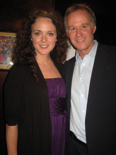 06-15-10 Cast member Melissa Errico and husband Patrick McEnroe at the dinner following The Irish Repertory Theatre Annual Benefit Gala performance of "Brigadoon" at Sardi's. 234 West 44th St. Monday night 06-14-10