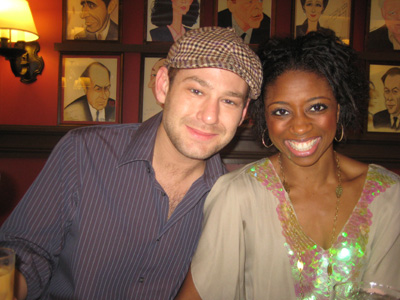 06-18-10 Two members of the panel (L-R) Chad Kimball. Montego Glover at the Drama Desk luncheon at Sardi's. 234 West 44th St. Friday afternoon 06-18-10