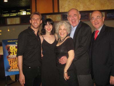 04-18-12 Cast members (L-R) Bill Army. Audrey Lynn Weston. Marilyn Sokol. Lenny Wolpe. Todd Susman at a photo op for "Old Jews Telling Jokes" at Ben's Deli. 