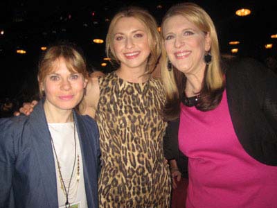 04-25-12 Three of the judges (L-R) Celia Keenan-Bolger. Nina Arianda. Lisa Lampanelli at The 26th Annual Easter Bonnet Competition at the Minskoff Theatre. 1515 Broadway. Tuesday afternoon. 04-24-12