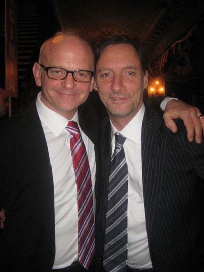 04-02-12 Director Michael Wilson (L) and Jeff Cowie at the opening night for "Gore Vidal's The Best Man" at the Gerald Schoenfeld Theatre. 236 West 45th St. 04-01-12