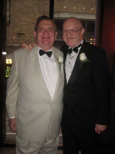 08-08-11 Harry Haun (L) and Charles Nelson at their wedding at Angus McIndoe restaurant. 258 West 44th St. Sunday night 08-07-11