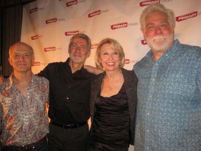 08-17-11 Cast members (L-R) Dan Butler. David Garrison. Julie Halston. Richard Masur at the opening night party for "Olive and the Bitter Herbs" at 48 Lounge. 1221 Avenue of the Americas. Tuesday night 08-16-11