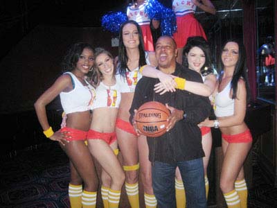 11-29-11 Anthony "Spud" Webb and The Rick's Cabaret/New York City Basketball Team at a press conference at Rick's Cabaret. 50 West 33rd St. Tuesday afternoon 11-29-11