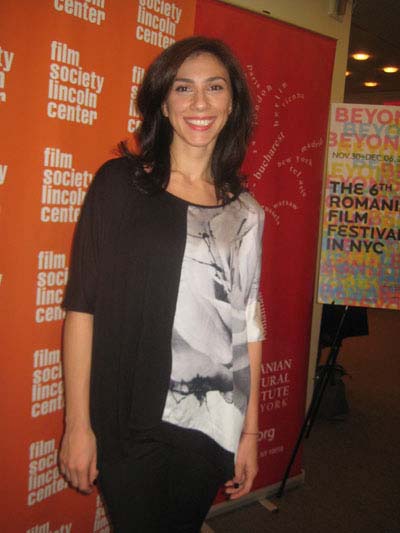 12-01-11 Actress Ana Popescu of the film "Hello! How Are You?" at a reception for the 6th Romanian Film Festival in the Furman gallery of the Walter Reade Theater. 165 West 65th St. Wednesday night 11-30-11