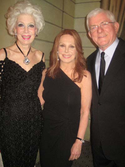 02-07-12 (L-R) Jano Herbosch. Marlo Thomas. Phil Donahue at the Drama League's 28th Annnual Benefit Gala at the Pierre Hotel. 2 East 61st St. Monday night 02-06-12