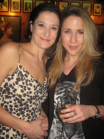 02-13-12 Cast member Bianca Amato (L) and director Selina Cartmell at the opening night party for "The Broken Heart" at Gallagher's Steak House. 228 West 52nd St. Sunday night 12-12-12