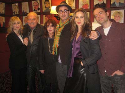 02-17-12 (L-R) Judith Light. Stacy Keach. Stockard Channing. playwright Jon Robin Baitz. Rachel Griffiths. Justin Kirk at the unveiling of the caricatures for Stacy Keach. Stockard Channing and Rachel Griffiths at Sardi's. 234 West 44th St. Thursday afternoon 02-16-12