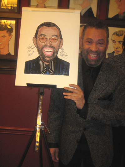 02-20-16 Cast member Maurice Hines "Tappin' Thru Life" receives his caricature at Sardi's. 234 West 42nd St. Wednesday afternoon 02-17-16.  Photo by:  Aubrey Reuben