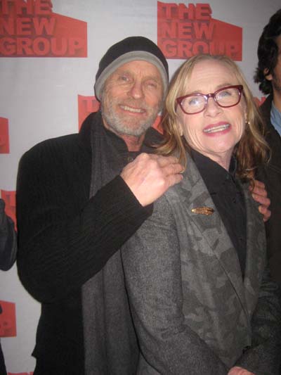 02-20-16 Cast members Ed Harris and Amy Madigan at the opening night party for "Buried Child" at KTCHN at THE OUT NYC. 510 West 42nd St. Wednesday 02-17-16.  Photo by:  Aubrey Reuben