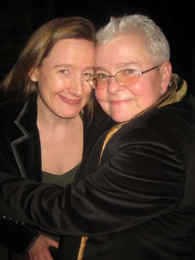 01-29-13 (L-R) Sara Ruhl. honoree Paula Vogel at the 2012 Hall of Fame dinner at the New York Friars Club. 57 East 55th St. Monday night 01-28-13 