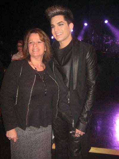 02-01-13 An unidentified female fan poses with honoree Adam Lambert. who received the We Are Family Unity Award at the We Are Family Foundation Celebration Gala 2.0 at the Manhattan Center's Hammerstein Ballroom. 311 West 34th St. Thursday night 01-31-13