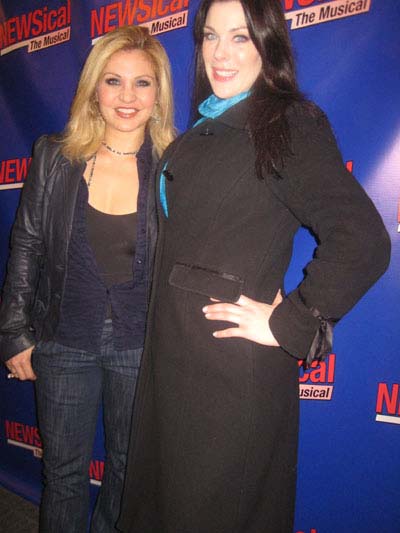 02-03-12 Orfeh (L) and Kate Director at the opening night of "NEWSical the Musical: End of the World Edition" at Theatre Row. 410 West 42nd St. Wednesday night 02-01-12