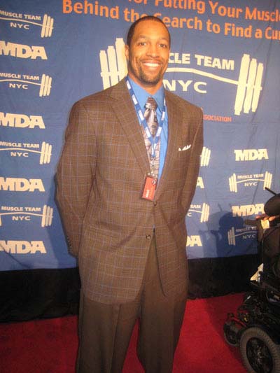 01-09-13 Michael Boley (NY Giants) at the 16th Annual Muscular Dystropy Association's (MDA) Muscle Team Gala & Benefit Auction at Chelsea Piers. Pier 90. Hudson River & 23rdSt. Tuesday night 01-08-13