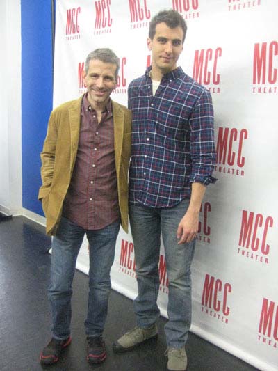 01-11-13 (L-R) Director David Cromer. playwright Paul Downs Colaizzo at a press conference for "Really Really". Telsey & Co. Studio.311 West 43rd St. Thursday morning 01-10-13