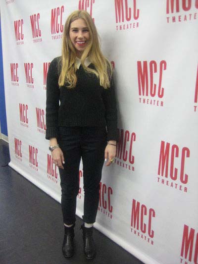 01-11-13 Cast member Zosia Mamet at a press conference for "Really Really". Telsey & Co. Studio.311 West 43rd St. Thursday morning 01-10-13