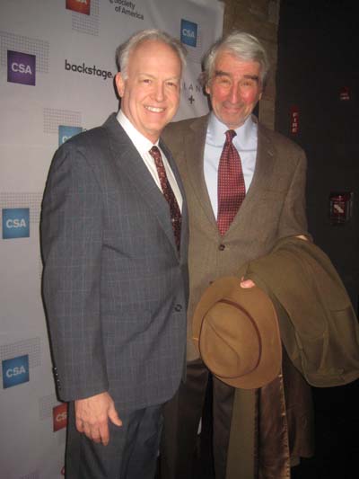 01-21-17 Presenters Reed Birney (L) and Sam Waterston at the 32nd Annual Artios Awards at Stage 48. 605 West 48th St. Thursday night. 01-19-17.  Photo by:  Aubrey Reuben