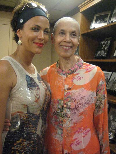 07-18-12 Cast members Nicole Ari Parker (L) and Carmen DeLavallade at a reception where "A Streetcar Named Desire" received The Extraordinary Excellence in Diversity on Broadway Award at Actors' Equity. 165 West 46th St. Tuesday afternoon. 07-17-12