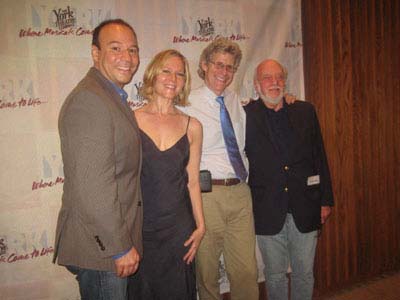 06-21-12 (L-R) Danny Burstein. Rebecca Luker. Ted Chapin. Hal Prince at the opening night for "Closer Than Ever" at the York Theatre at Saint Peters. 619 Lexington Ave