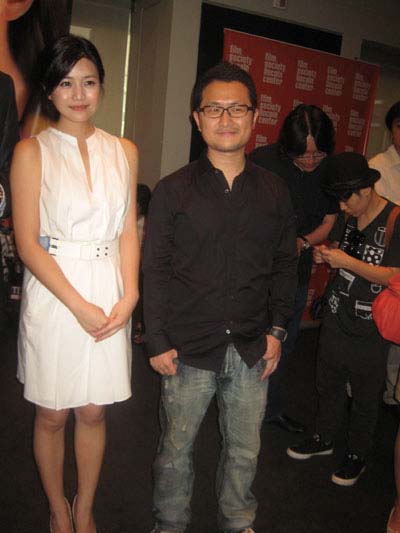 07-02-12 Film star Michelle Chen and director Giddens Ko at a reception before the screening of their film "You Are the Apple of My Eye" at the Furman Gallery at the Walter Reade Theater. 165 West 65th St. Sunday night 07-01-12