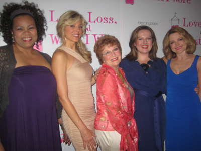 07-08-11 (L-R) Cast members Aisha de Haas Marla Maples Anita Gillette Zuzana Szadkowski Alison Fraser at the new cast party for "Love Loss and What I Wore" at B. Smith's Restaurant 320 West 46th St. Thursday night 07-07-11