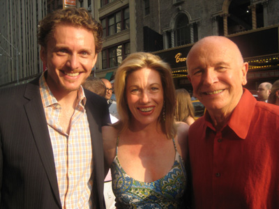 07-08-11 (L-R) Jason Danieley Marin Mazzie playwright Terrence McNally at the opening night for "Master Class" at the Samuel J. Friedman Theatre. 261 West 47rh St. 