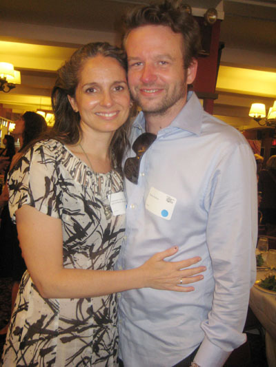 06-09-11 (L-R) Christine Jones. who received the Ruth Morley Design Award. husband Dallas Roberts at the League of Professional Theatre Women's Leadership Luncheon at Sardi's. 234 West 44th St. Thursday afternoon 06-09-11