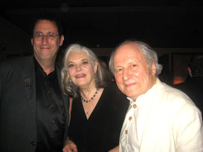 06-06-11 (L-R) Playwright Tony Kushner. Lois Smith. David Margulies at the opening night party for "The Illusion" at the West Bank Cafe. 407 West 42nd St. Sunday night 06-05-11