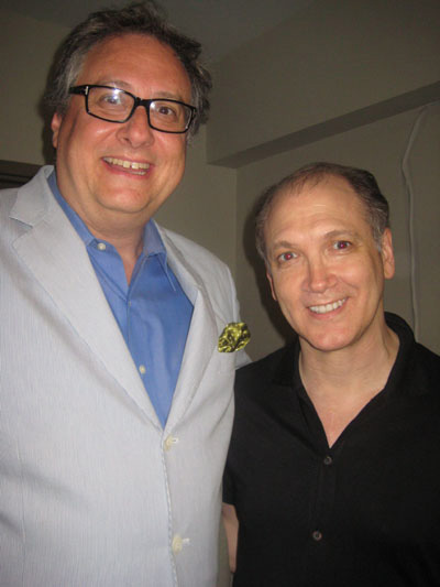 06-06-11 Book Douglas Carter Beane (L) and Charles Busch at the opening night for "Lysistrata Jones" at the The Gym at Judson. 243 Thompson St. Sunday night 06-05-11